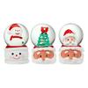 Christmas Santa Crystal Ball Night Lights Desktop Ornaments Children Glowing Toy