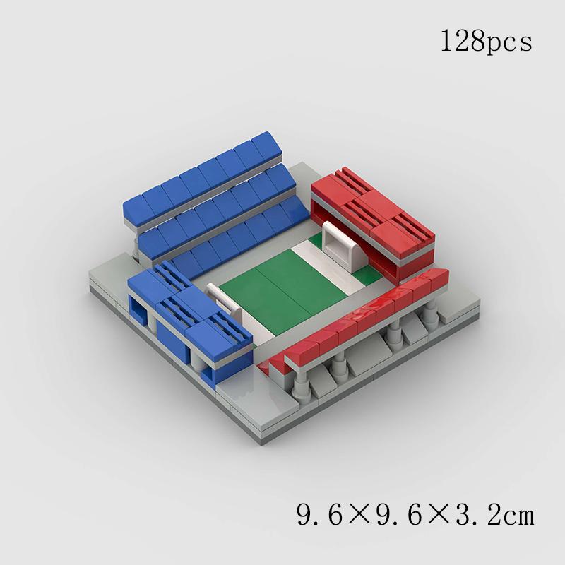 Miasto Mini Boisko Piłkarskie Model Budowlany Klocki Kreatywne Cegiełki Stadion Zawodnicy Drużyna Piłka Nożna Sport Chłopiec Pomysły na Prezent Świąteczny Zabawka
