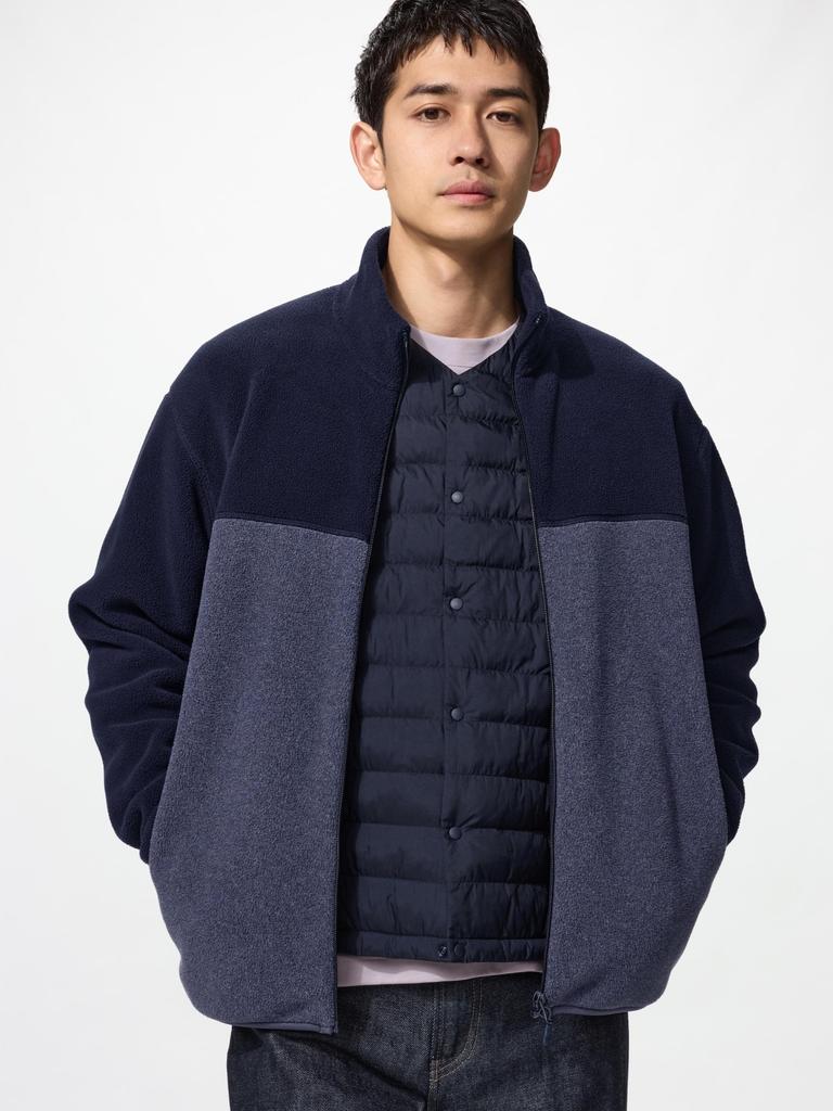 Uniqlo Fleece Full Zip Jacket  Color Block 