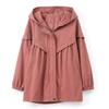 Women's Spring/Autumn Korean-Style Casual Mid-Length Trench Coat Loose-Fit Hooded Oversized Jacket