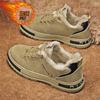 Mens Winter Warm Work Shoes With Fleece Lining Comfortable Slip Resistant Safety Casual Boots Construction Site