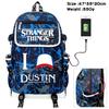 Stranger things Studentský batoh Batoh s USB nabíjením