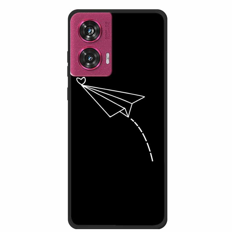 MOTO EDGE 50 Fusion Simple Letter TPU Soft Case: Personalized Color Design