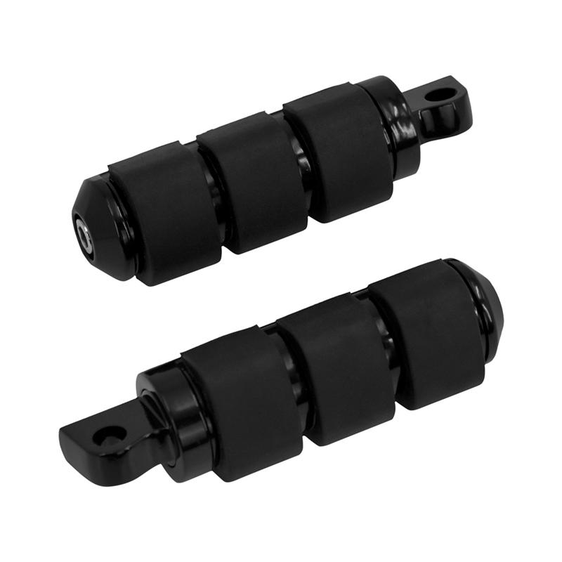 Motorcycle Footpegs Black Footrest For Touring Electra Glide Softail Dyna Sportster XL Foot Rest Pedal Mount