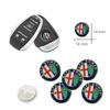 Car Stickers For Alfa Romeo 5/10Pcs Car Key Badge Sticker For Alfa Romeo 156 159 147 4C 8C 166 Giulia Giulietta Mito Stelvio Spi