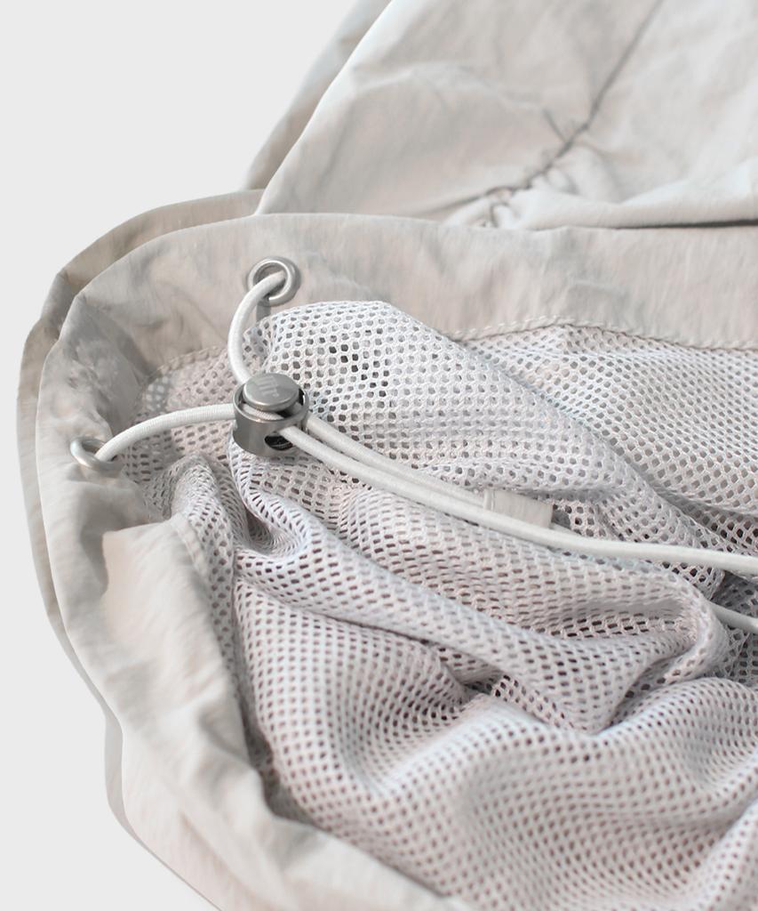 Maseumaluljeueopaeleol Essential Parasuit Shirring Cargo Pants_Light Gray