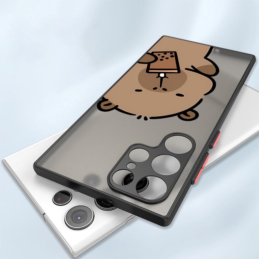 Cartoon Cute Capybara Phone Case for Samsung Galaxy S9 S10 Plus S8 S10Plus Note 10 20 Soft Cover