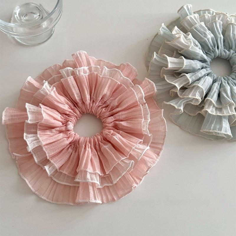 Lace Hair Rope Hair Bun Scrunchies Elastic Hair Rope Big Hair Scrunchy Vintage HairBands Female Accessories