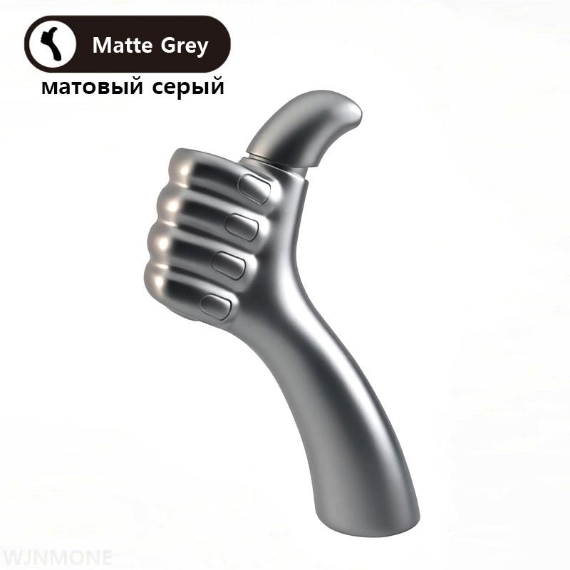

Modern Design Bathroom Sink Faucet Thumbs Bathroom Faucet Brass Mixer Basin Faucet Single Hole Deck Mounted Washbasin Water Taps G3/8 сірий