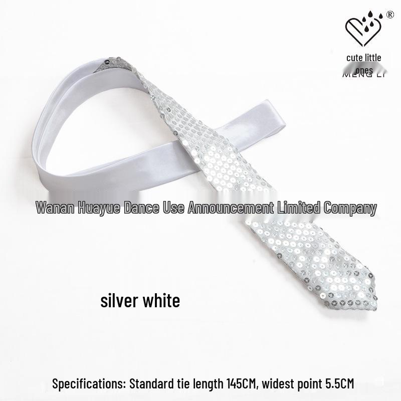 Korean Slim Fit Sequin & Beaded Tie for Men & Women - Formal Wear, Wedding, Party, Performance