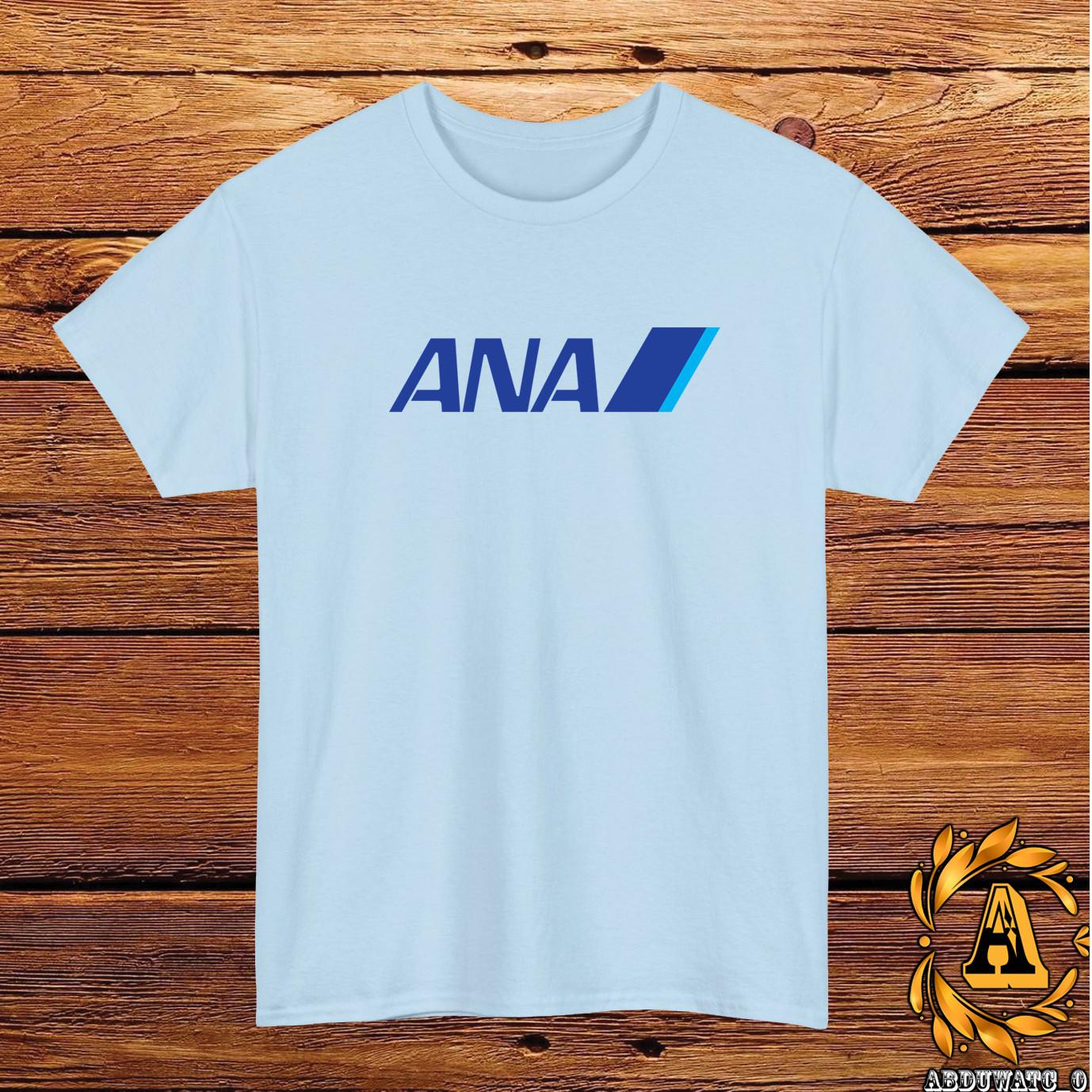 All Nippon Airways ANA Logo T-Shirt Black Grey White Navy Red Light Blue S-5XL XXXXL