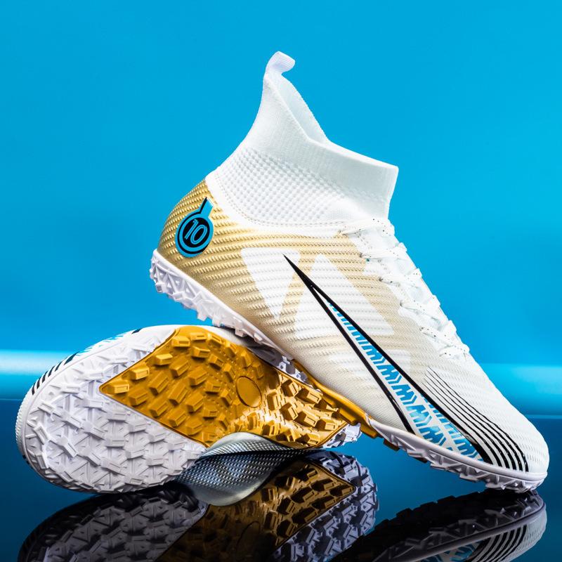 Batch 2025 Xiyin Amazon High-top Football Shoes for Boys and Girls AG Long Nails TF Broken Nails Competition Training Shoes