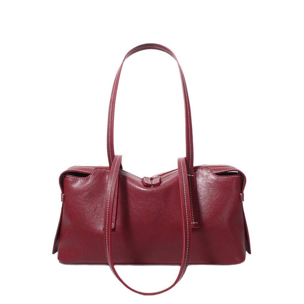 Handbag, Autumn and Winter Commuting Bag, Women's Genuine Leather Bag, High-end Women's Bag, Large Capacity Tote Bag, Shoulder Bag