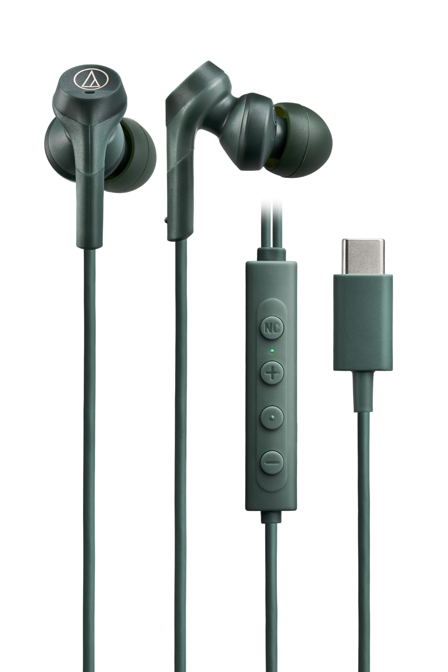 

Дротові навушники GR з кабелем Глибокий звук Audio-Technica ATH-CKS330NC Тип-C З шумозаглушенням 1.2м U-подібний [Без затримок, Баси, Закритий тип, Високоякісний звук, зелений