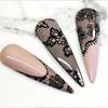 10 Rulo/Kutu Beyaz Siyah Dantel Nail Art Folyo Seti Tırnak Transfer Etiketi Kağıdı Kendin Yap Manikür Tırnak Dekorasyon Aksesuarları