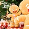 Cute Gingerbread Man Plush Toy Anime Cookie Stuffed Doll Soft Sofa Cushion Christmas Gift For Kids Room Decor