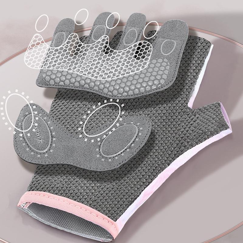 Fitness Half Finger Gloves Men Women Palm Thickening Shock Absorption Wear Barbell Training Non-Slip Sports