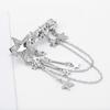 Punk Hair Clip for Women Girl Vintage Crystal Star Tassel Hairpins Harajuku Y2K Fashion Headwear Hair Jewelry Accessory