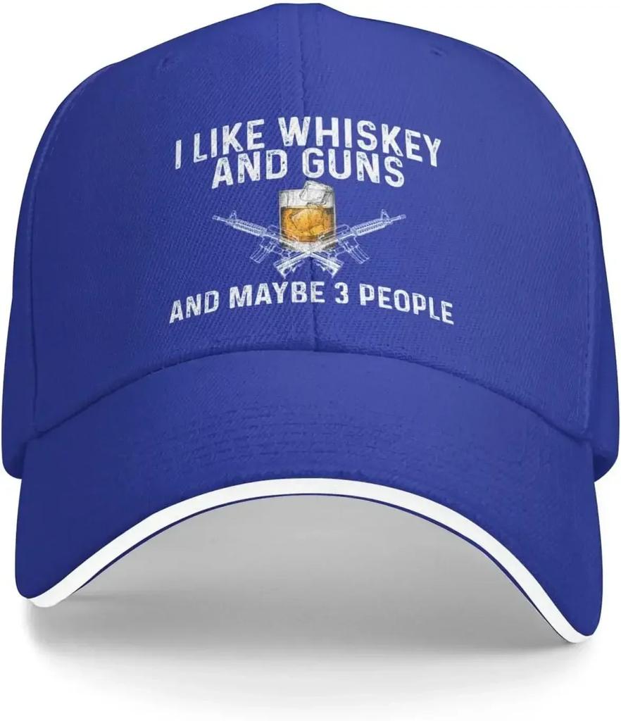 I Like Whiskey and Maybe 3 People Hat WoUnisex Baseball Hats Vintage Cap