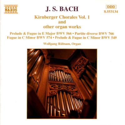 CD JOHANN SEBASTIAN BACH; WOLFGANG R?B - Chorales 1 8553134 Naxos 1995 US Classical Used