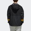 Adidas Neo Casual Sports Spliced Hooded Windbreaker Jacket Men Outerwear Black FK9947