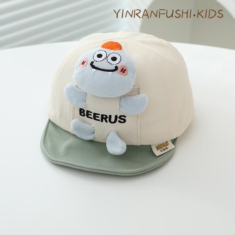 Baby Hat for Women In Spring and Autumn Thin Baby Baseball Cap Cute Cartoon Embroidered Sun Protection Baseball Cap