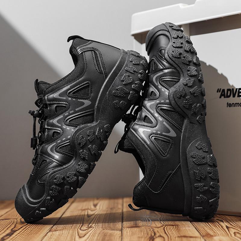 Outdoor Men's Hiking Shoes Breathable Wear-resistant Men Trekking Walking Hunting Sneakers Lightweight Work Men's Casual Shoes