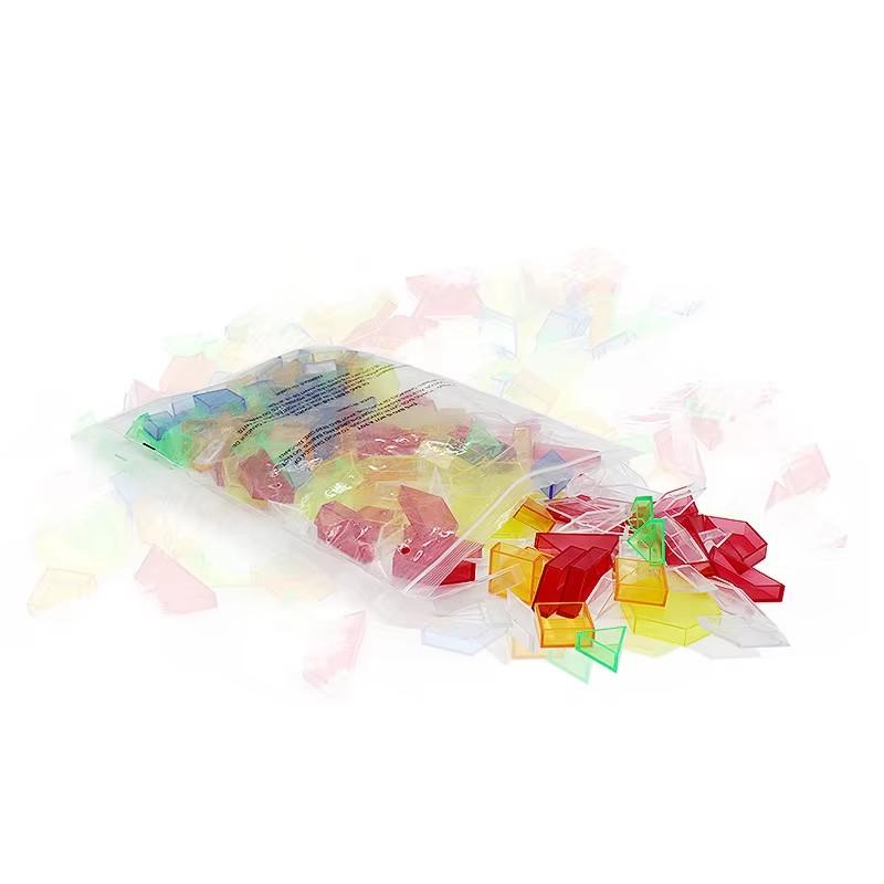 

Children Rainbow Transparent Blocks Light Table Toys Montessori Open Education Learning Diy Mathematical Geometry Sensory Games