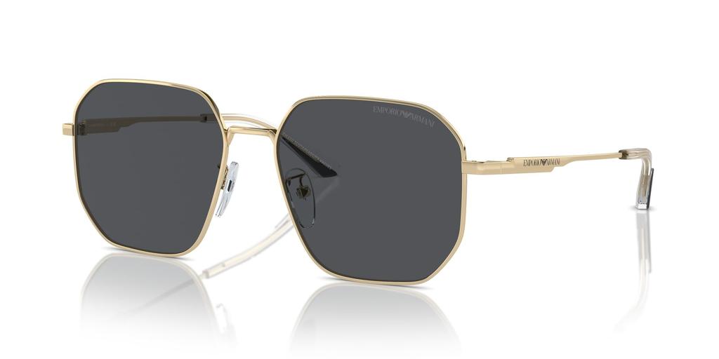 Emporio Armani EA2154D Shiny Pale Gold Size 57 Men's Sunglasses,