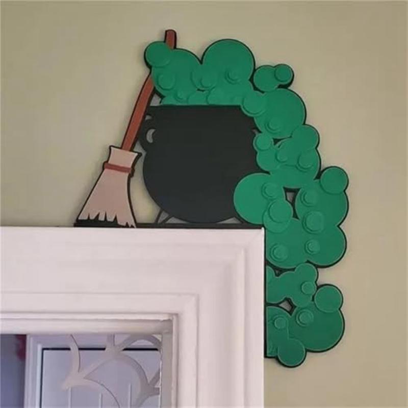 Gute Halloween-Türrahmendekoration, Halloween-Türwinkelschild, Türrahmendekorationsstatue