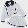 2024 Girls' College Style JK Pleated Skirt Coat Suit - Celebrity Autumn Dress
