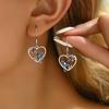 Sterling Silver Hummingbird Heart Earrings - Unique & Versatile Fashion Design