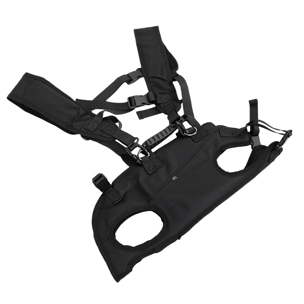 Dog Lift Harness Backpack Portable Breathable Large Capacity Adjustable Strap Dog Sling Backpack Carrier M: Suitable