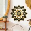 Light Luxury Black and Gold Mandala Flower Wall Stickers for Living Room and Bedroom Wall Decoration