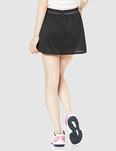 Mizuno Women's Tennis/Badminton Skirt, 72MB1201, Moisture-Wicking, Quick-Drying, Black, Size S