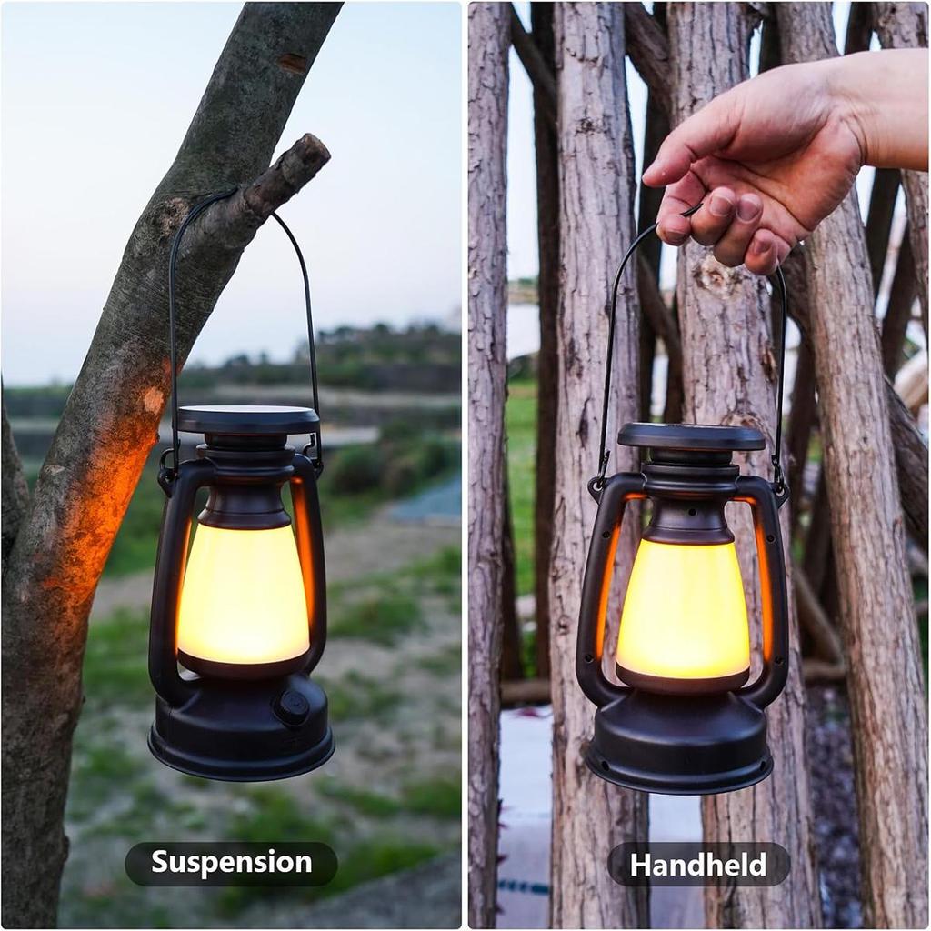 Charging Decoration Atmosphere Light Bar Led Camping Solar Retro Horse Lantern Portable Decor Outdoor Home Lamp Night Desk Table