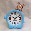 Creative and stylish cute cartoon head alarm clock Bedroom bedside children's sleep quartz clock