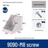 Aluminum 90° Corner Bracket Connector for 4040/2020/3030 Profiles