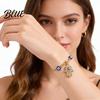 Mediterranean Good Luck Bracelet Evil Eye Hand of Fatima Women
