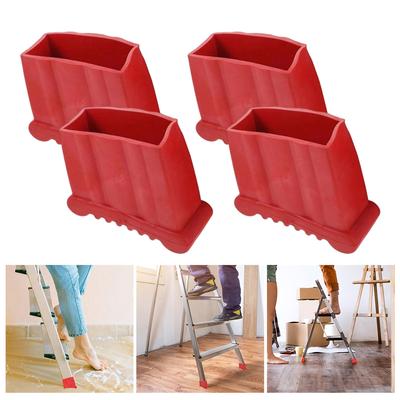 2/4 Piezas Pies de Escalera Plegables Antideslizantes Tapa de Goma Para Escaleras Plegables y Muebles Pie de Escalera de Goma Pie de Goma para Escalera Plegable