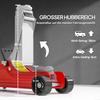 Low Profile Jack, Hydraulic Racing Floor Jack, 8-38cm Lifting Range, 2.5 Ton Capacity, Red