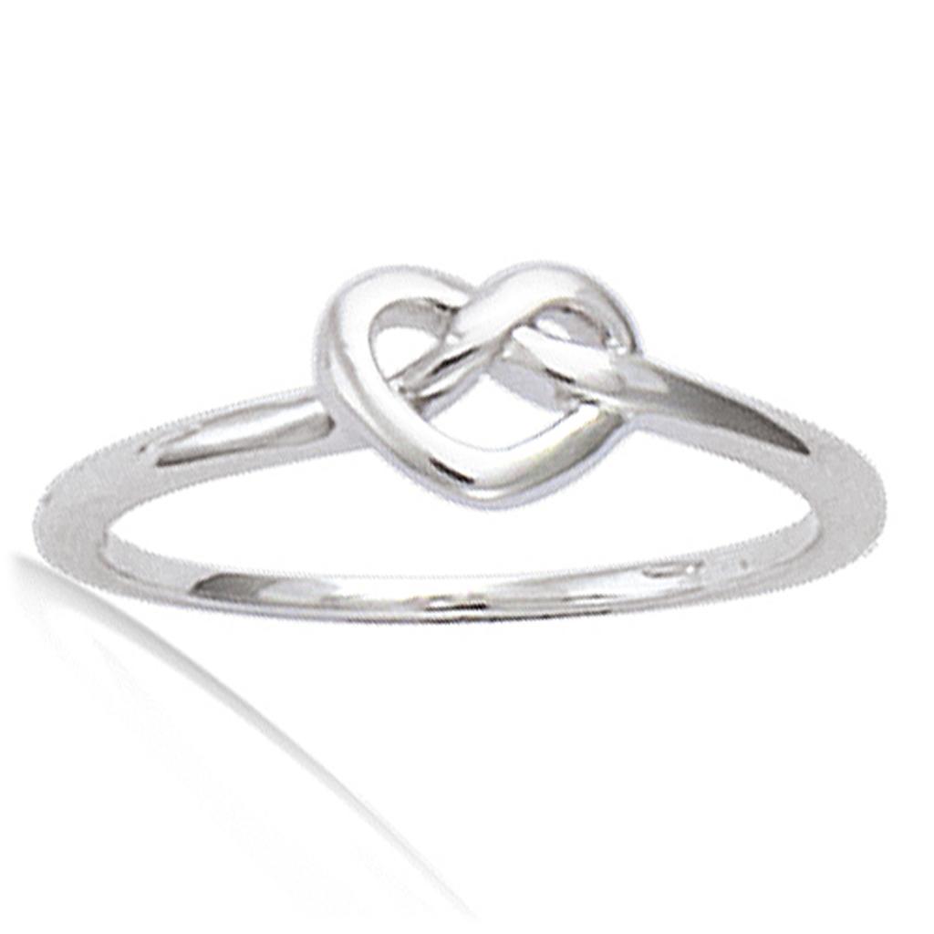 Stříbrný prsten 'Love' stříbrný (rhodiovaný) - 6x6 mm