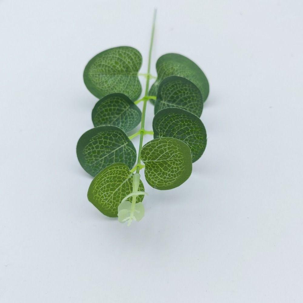 20Pcs Green Color Fake Eucalyptus Plants Bendable Artificial Plants Bouquets Living Room Decoration