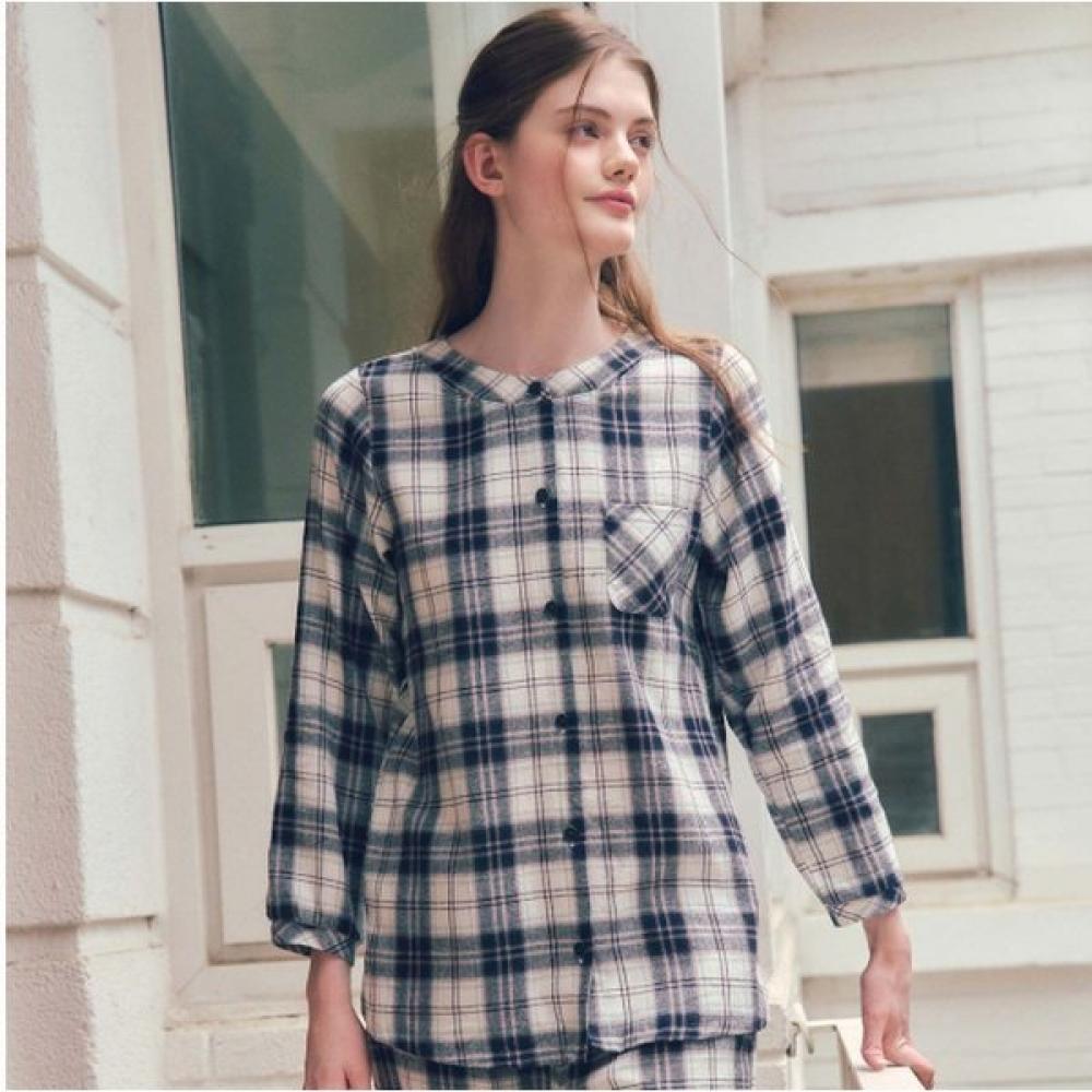 VenuS BruShed Check EaSy Fit Women S Top Vev3963w Ivory/85