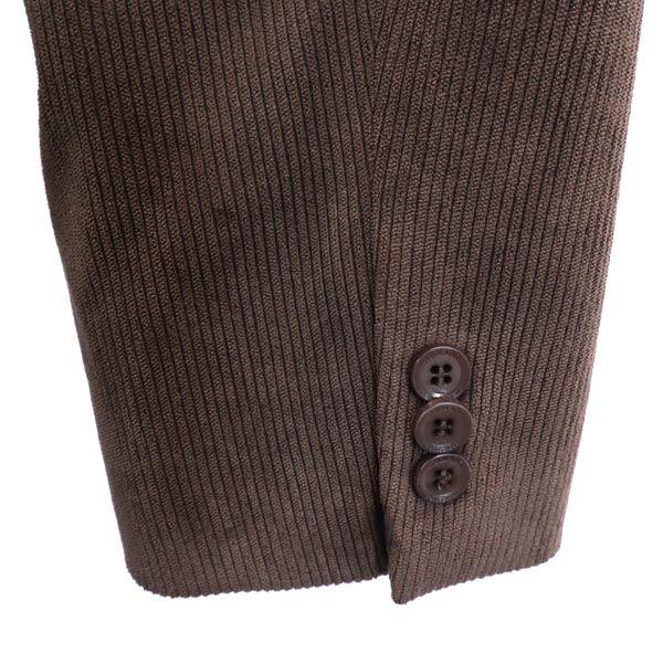 ARMANI Cordory tailored jacket Brown COLLEZIONI Men's Used