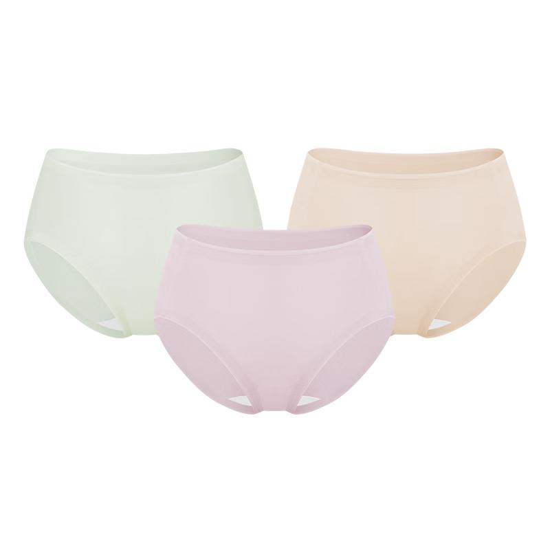 PurCotton Women's Seamless 7A Antibacterial Cotton Briefs (3-Pack)