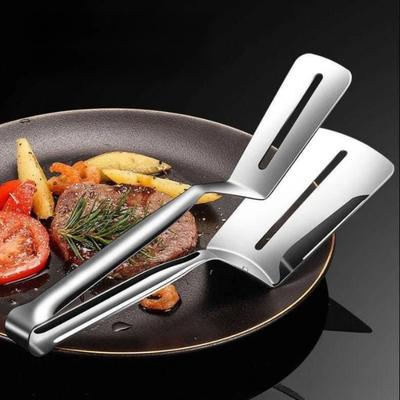 Stainless Steel Steak Clips Multifunctional Spatula Double-Sided Cooking Tongs For Fish Meat Pizza Kitchen Baking Tools