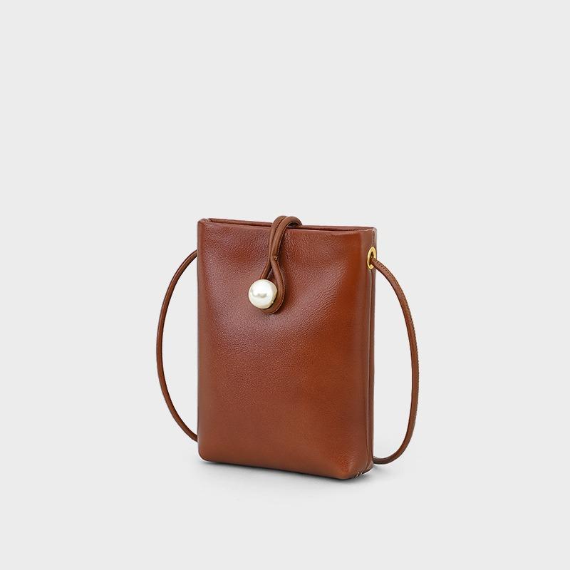 Mobile Phone Bag Women's New Summer Leather Mini Bag Shoulder Messenger Bag Lightweight Women's Bags