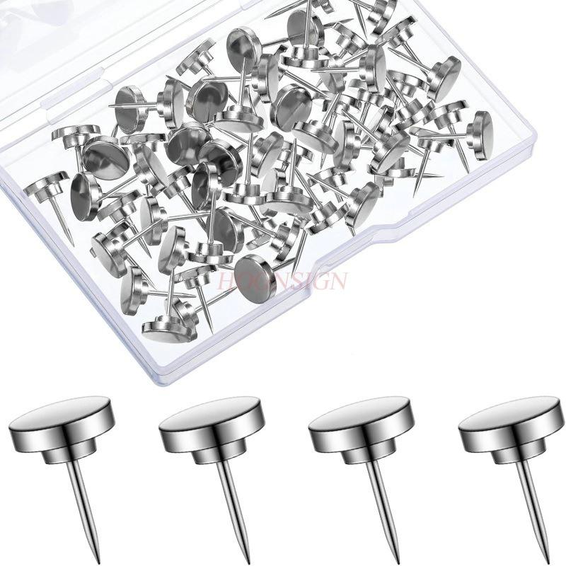 30pcs wall nail office nail home keychain thumbtack Picture photo hanging metal thumb
