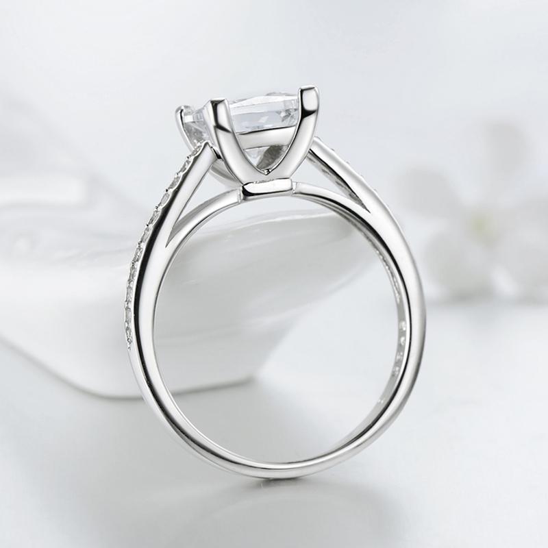 MODIAN Verlobung AAAAA Kubikzircon Mode Ringe Echt 925 Sterling Silber Ehering Brautschmuck für Frauen